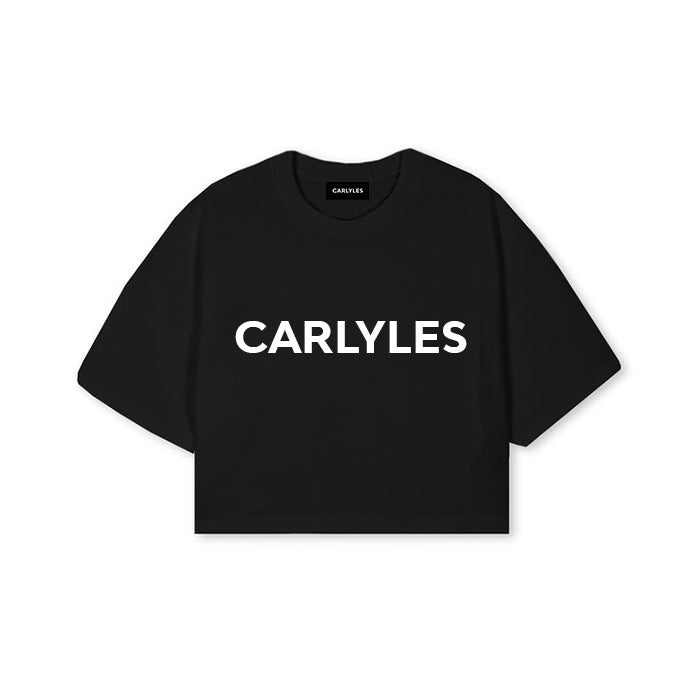 CROPPED T-SHIRT - BLACK