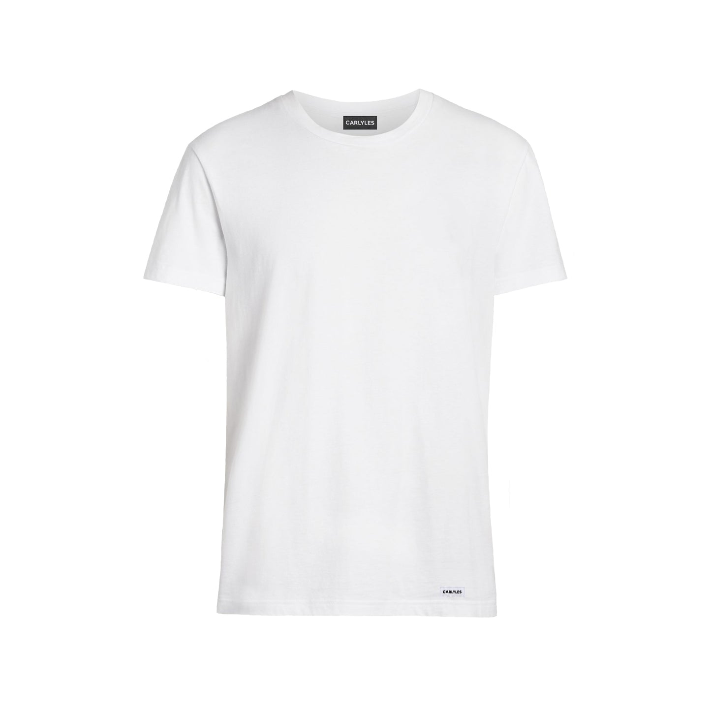 T-SHIRT COL ROND BASIQUE - BLANC
